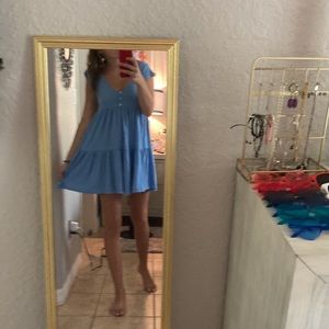 Blue sun dress